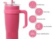 Picture of SS WATER BOTTLE WITH HANDLE Stainless Steel Insulated Water BottleTravel Mug Cup  Double Wall Vacuum Reusable Stainless Steel Insulated Water Bottle