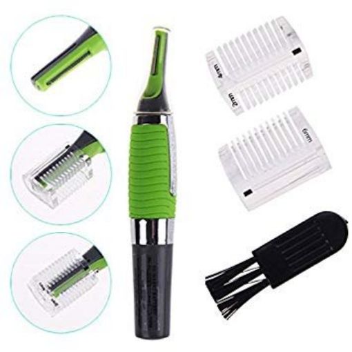 Picture of Microp touch trimmer All in One Personal Trimmer Personal Cordless Micro Touches Max Nose Hair Trimmer with Built in LED Light (Green)